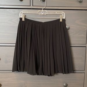 Madewell Black Pleated Accordion Skirt